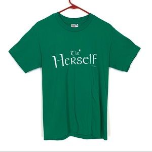Vintage 90s Tis Herself Irish Clover T-Shirt